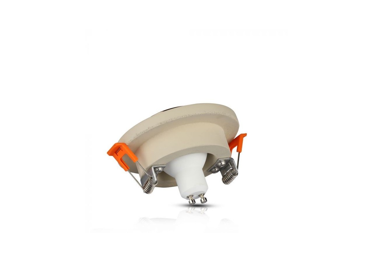 GU10 raccord béton métal hors blanc encastré lumière avec mat or rose rond