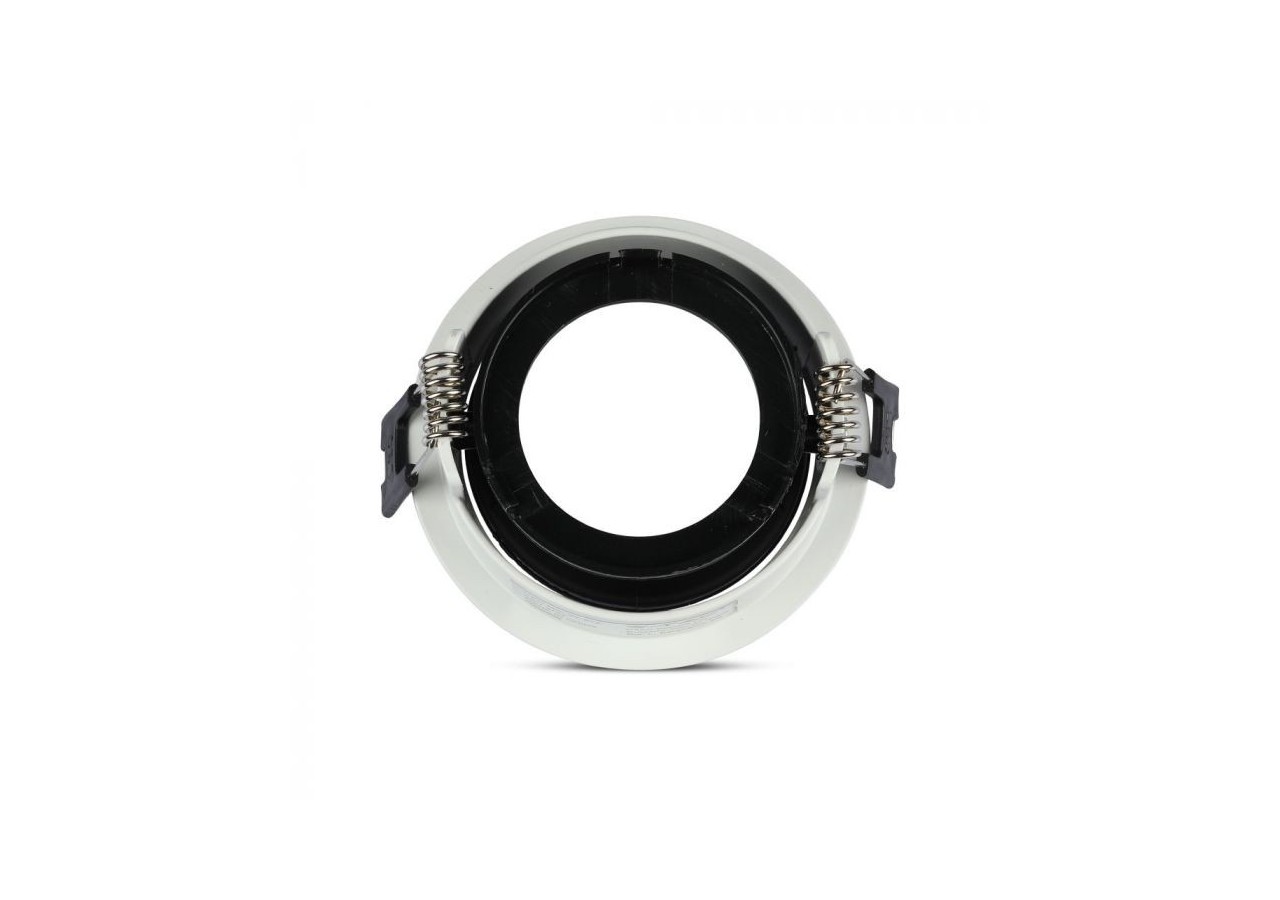 Raccord GU10 Blanc Noir Rond