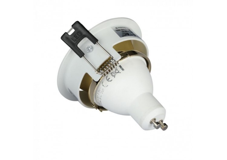 Raccord GU10 Or Blanc Rond