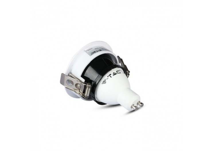 Raccord GU10 Blanc Noir Rond
