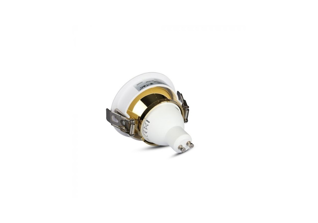 Raccord GU10 Or Blanc Rond