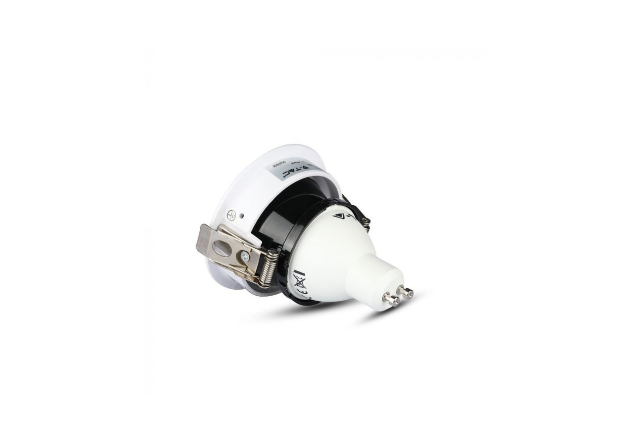 Raccord GU10 Blanc+Noir Rond
