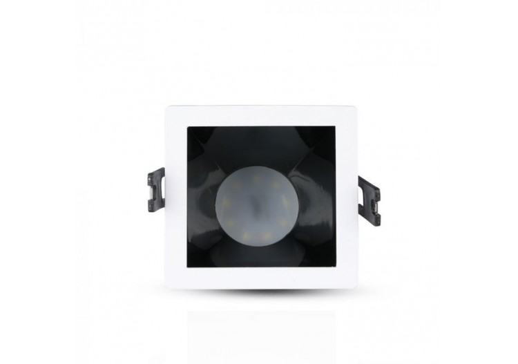 Raccord GU10 Blanc+Carré Noir