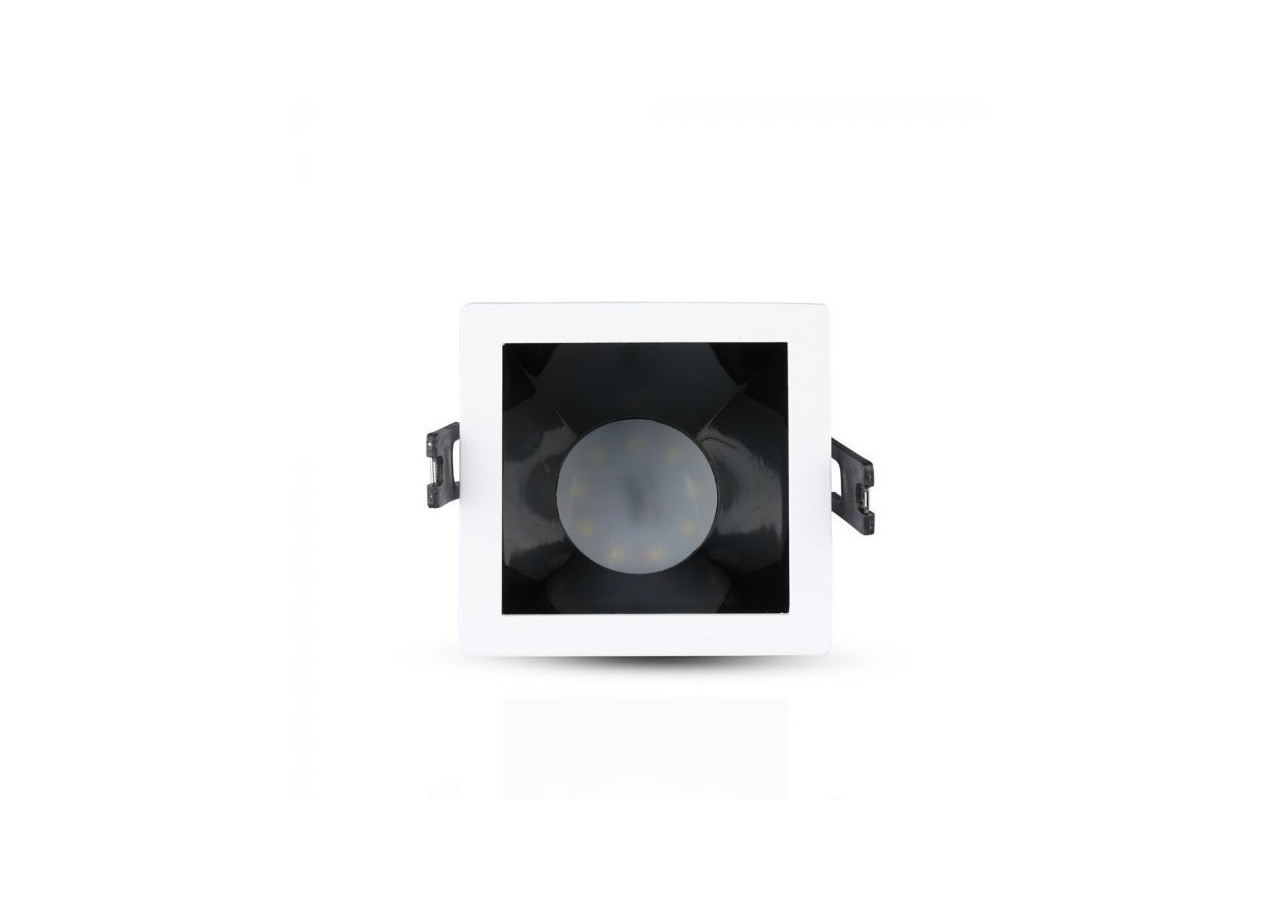 Raccord GU10 Blanc+Carré Noir