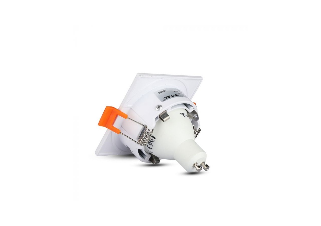 Raccord GU10 Carré Blanc
