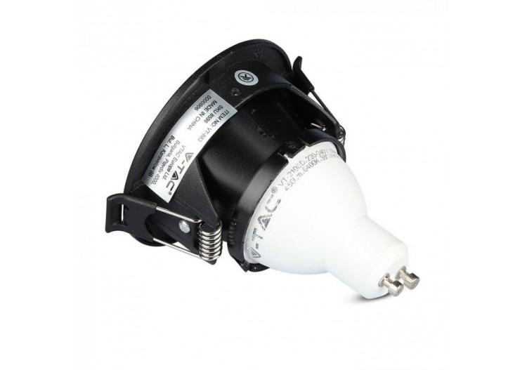 Raccord GU10 Carré Noir & Noir