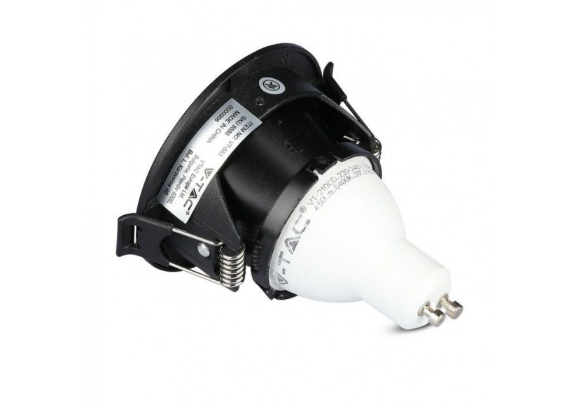 Raccord GU10 Carré Noir & Noir