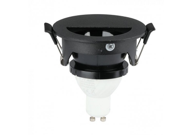 Raccord GU10 Demi-Rond Noir & Noir