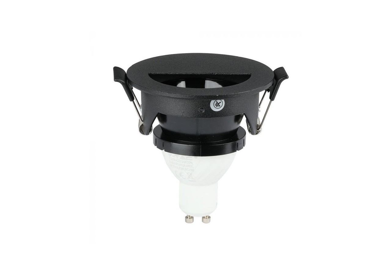 Raccord GU10 Demi-Rond Noir & Noir