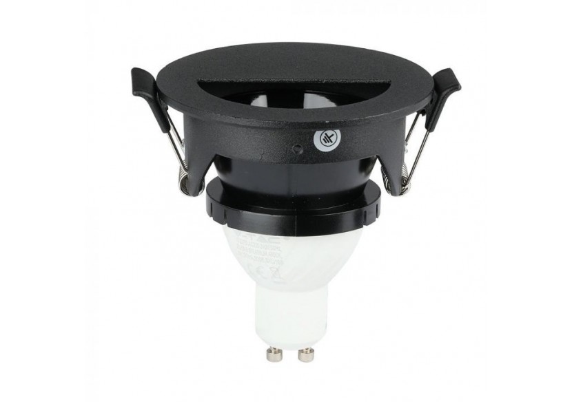 Raccord GU10 Demi-Rond Noir & Noir