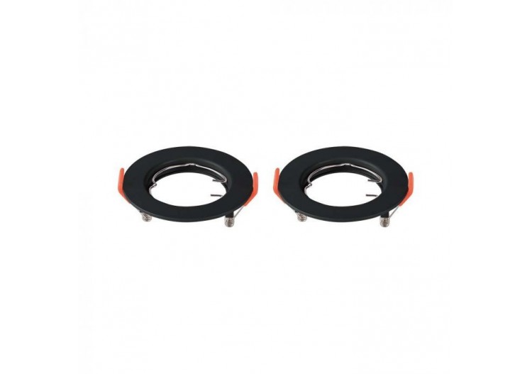 Raccord GU10 Rond Noir