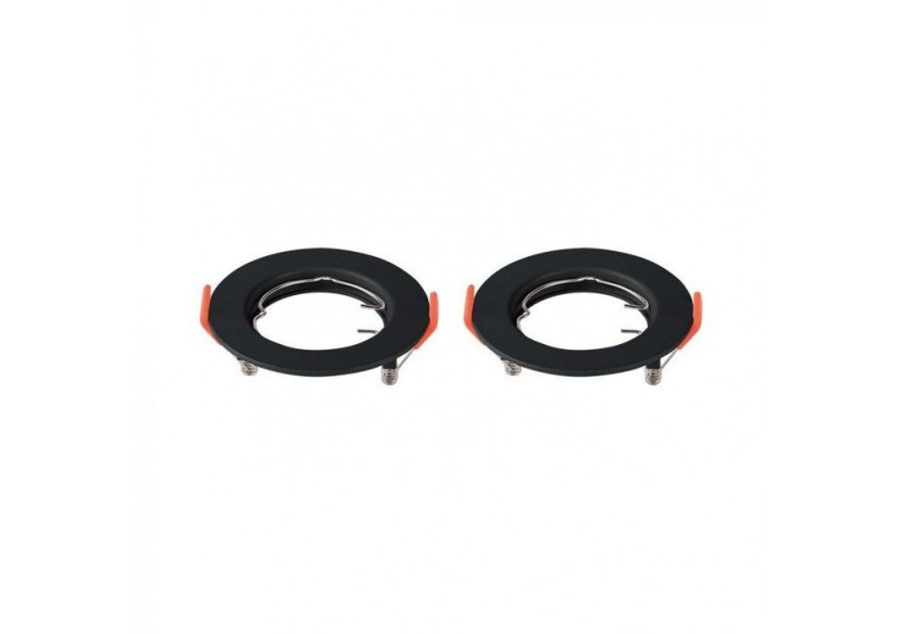 Raccord GU10 Rond Noir