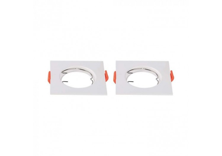 Raccord GU10 Carré Blanc