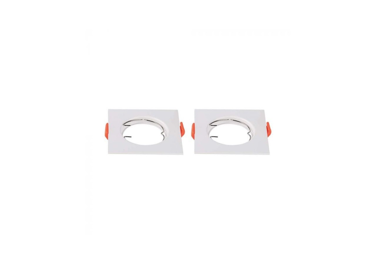 Raccord GU10 Carré Blanc