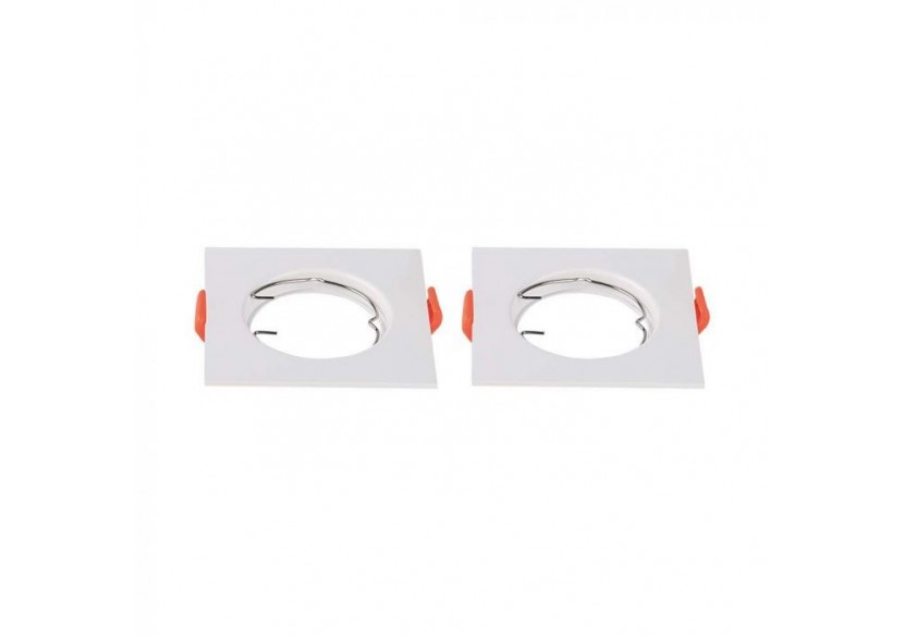 Raccord GU10 Carré Blanc