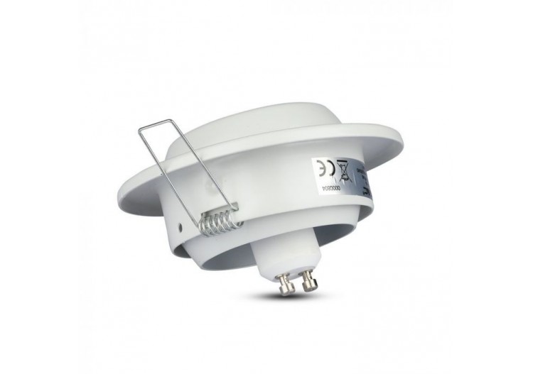 Raccord GU10 Rond Angle Changeant Blanc