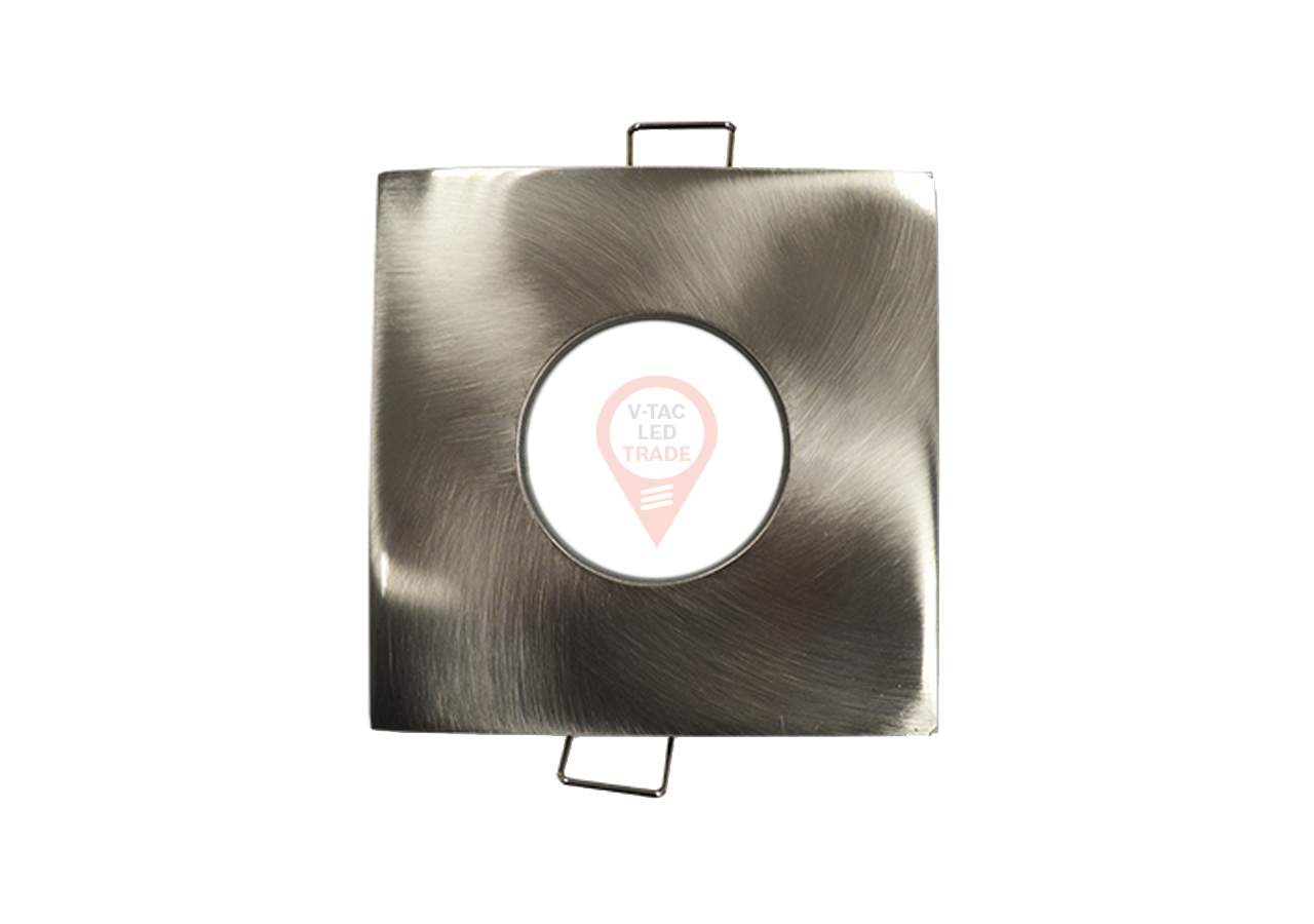 Raccord GU10 Carré Nickel Satiné