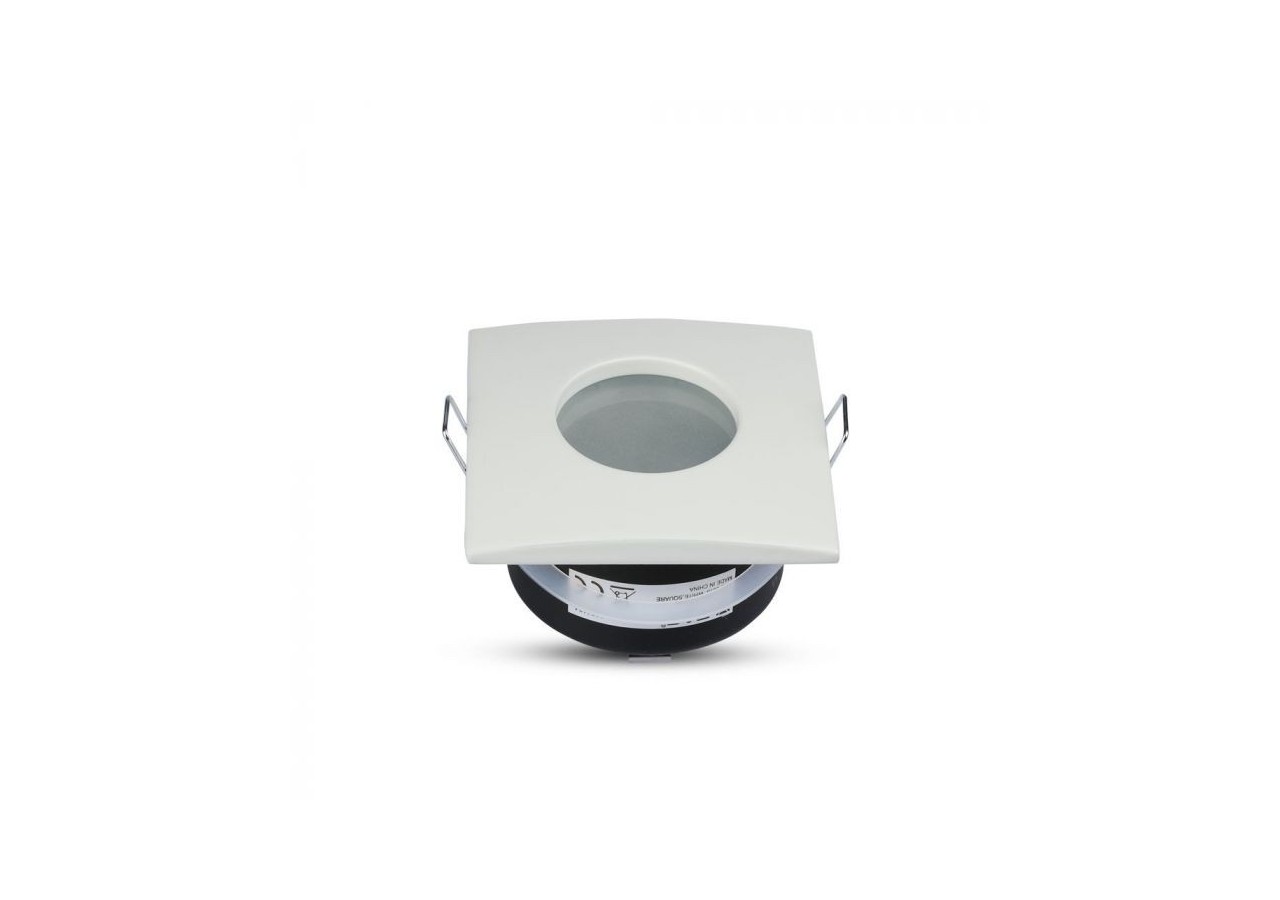 Raccord GU10 Carré Mat Blanc