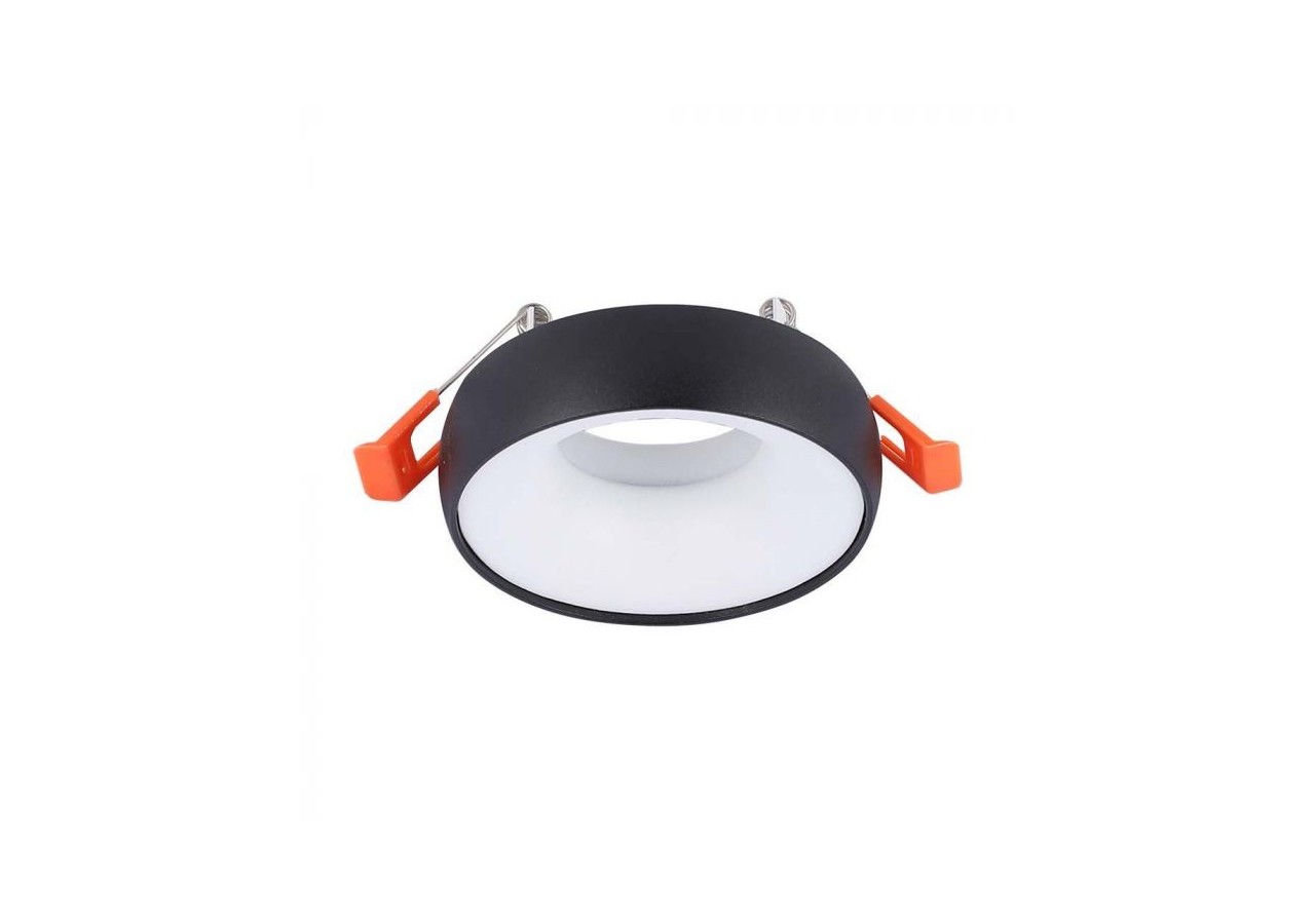 Raccord GU10 Cadre Blanc Rond Réflecteur Blanc