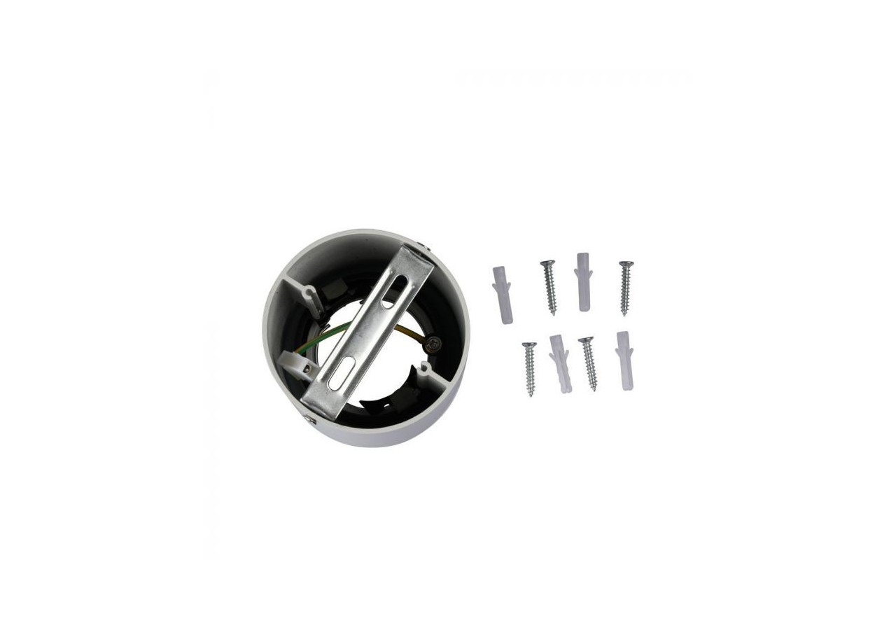 Raccord GU10 Rond Blanc IP54