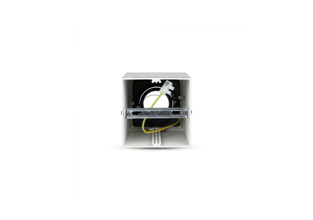 Raccord GU10 Carré Blanc