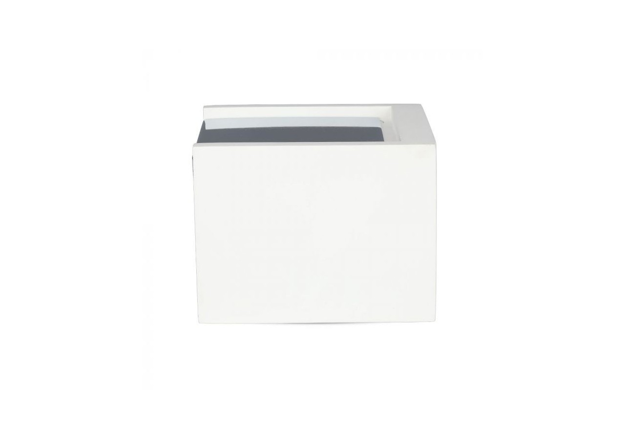 Raccord GU10 Surface en Gypse Carré Inférieur Chromé