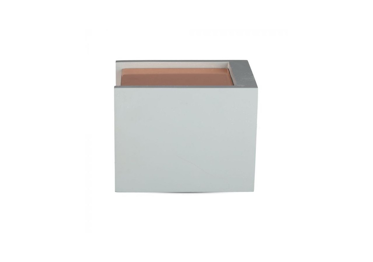 Surface en béton de montage GU10 avec carré inférieur en or rose mat