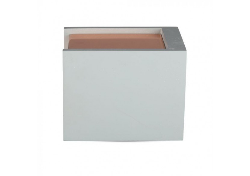 Surface en béton de montage GU10 avec carré inférieur en or rose mat