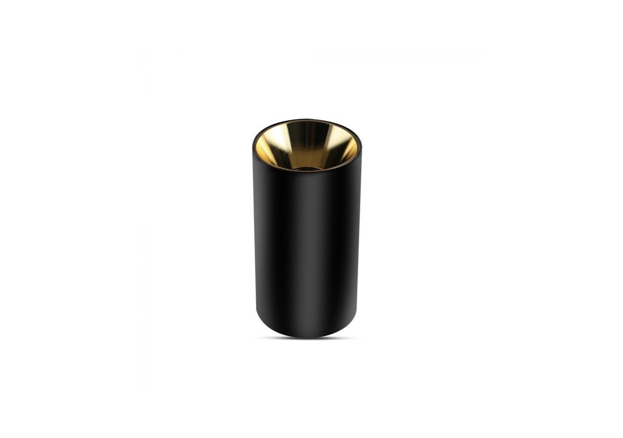 Raccord GU10 Rond Noir Or