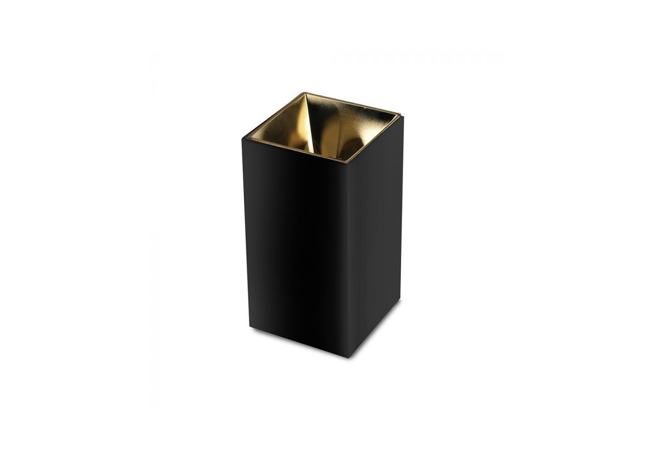 Raccord GU10 Carré Noir Or