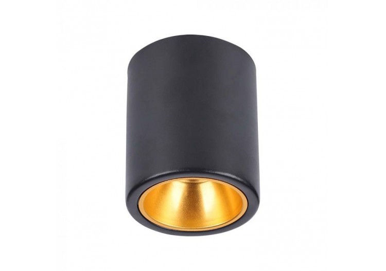 Raccord GU10 en saillie rond noir