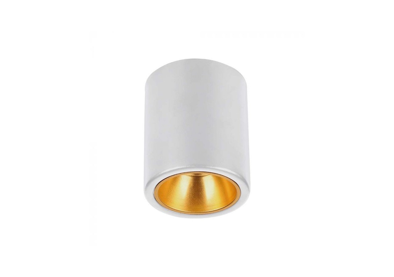 Raccord GU10 en saillie rond blanc