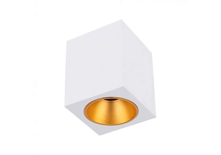 Raccord GU10 à montage en surface carré blanc