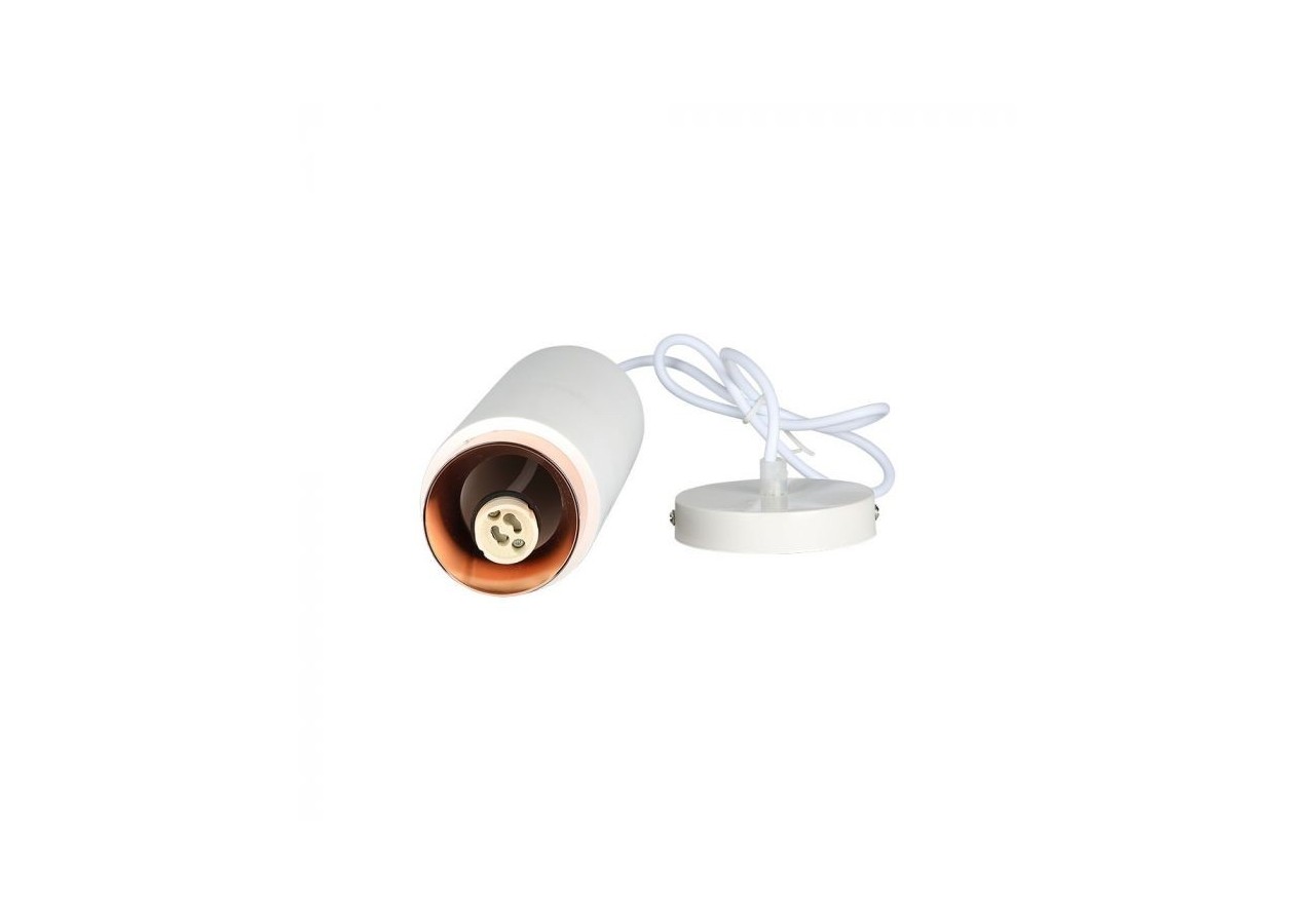 Raccord GU10 Suspension en Gypse Suspendu Métal Fond Or Rose Mat