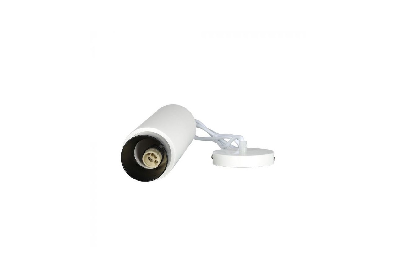 GU10 Raccord Gypse Pendentif Suspendu Pistolet Métal Fond Noir