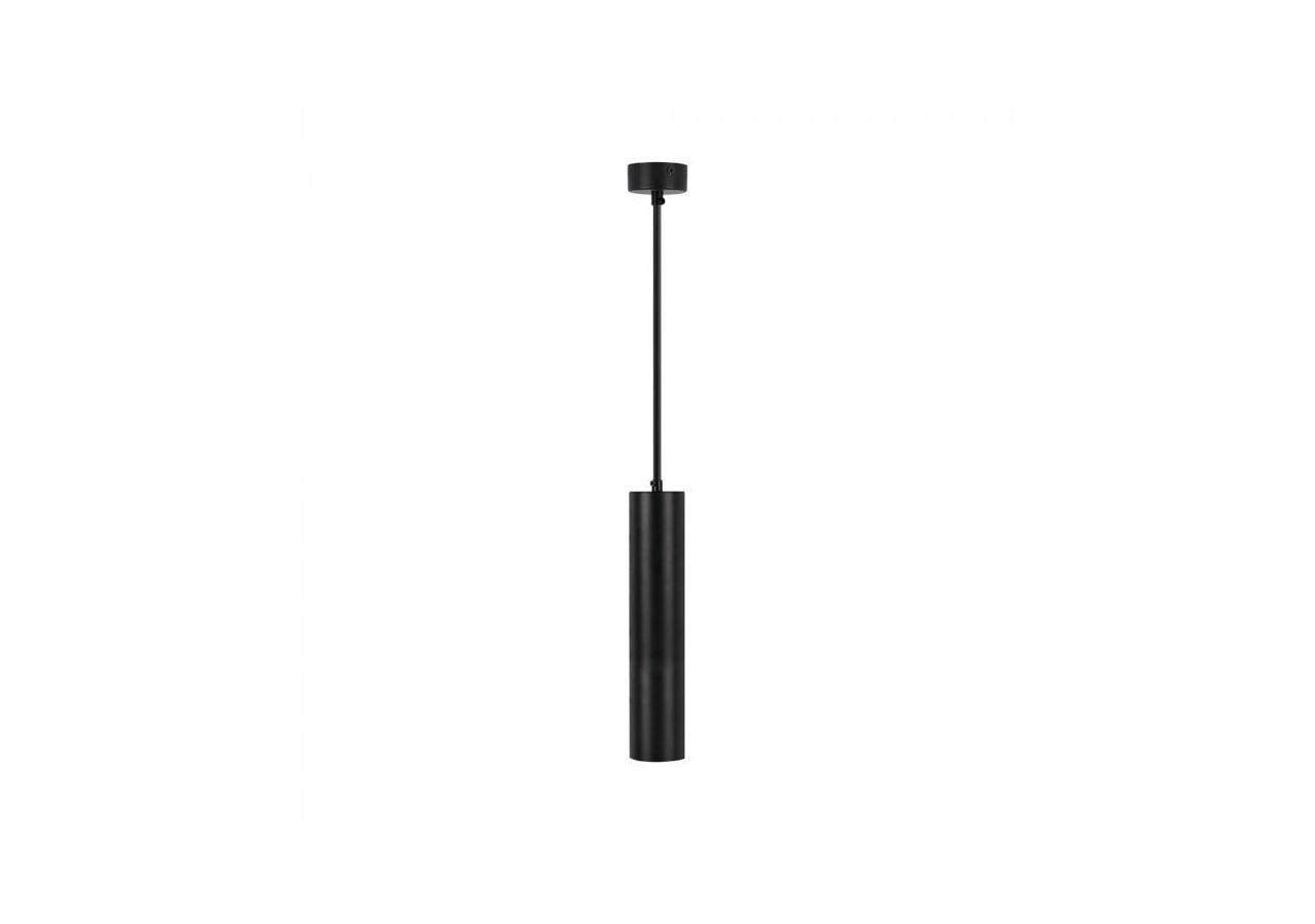 1xGU10 Pendentif Suspendu Noir D:60x300mm