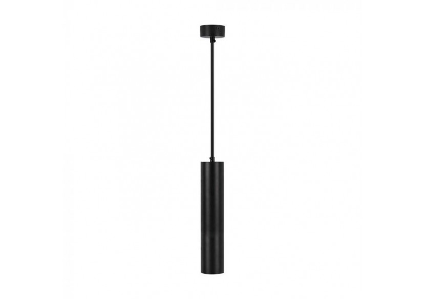 1xGU10 Pendentif Suspendu Noir D:60x300mm