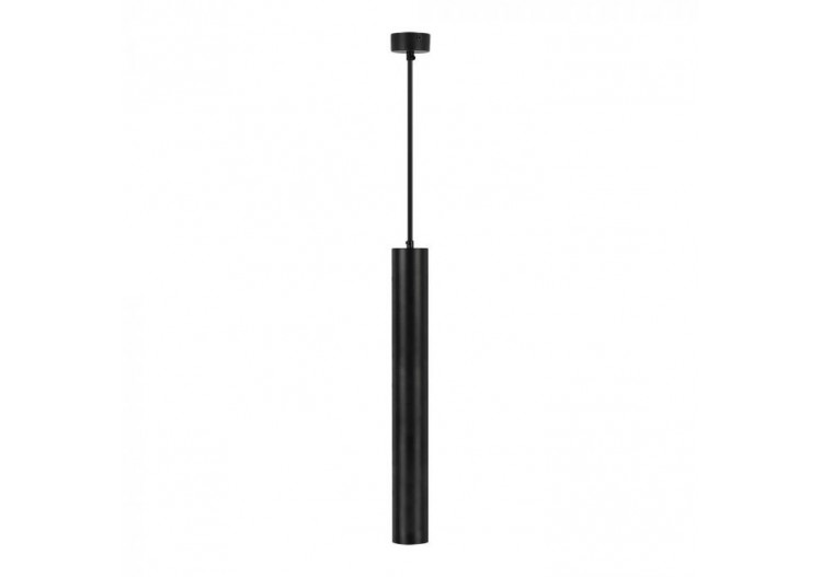 1xGU10 Pendentif Suspendu Noir D:60x500mm