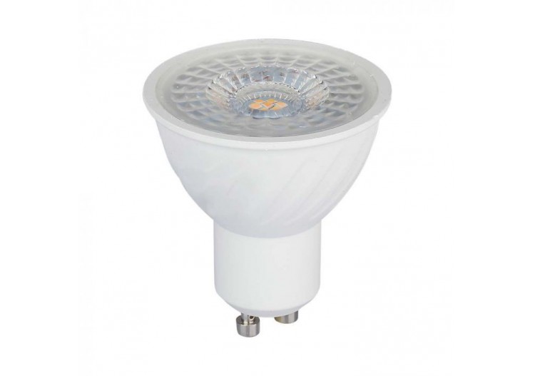 Spot LED SAMSUNG CHIP - GU10 6,5W Ondulation Plastique 110`D Dimmable 6400K