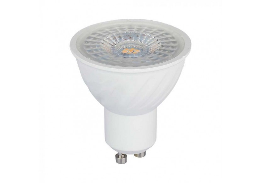 Spot LED SAMSUNG CHIP - GU10 6,5W Ondulation Plastique 110`D Dimmable 6400K