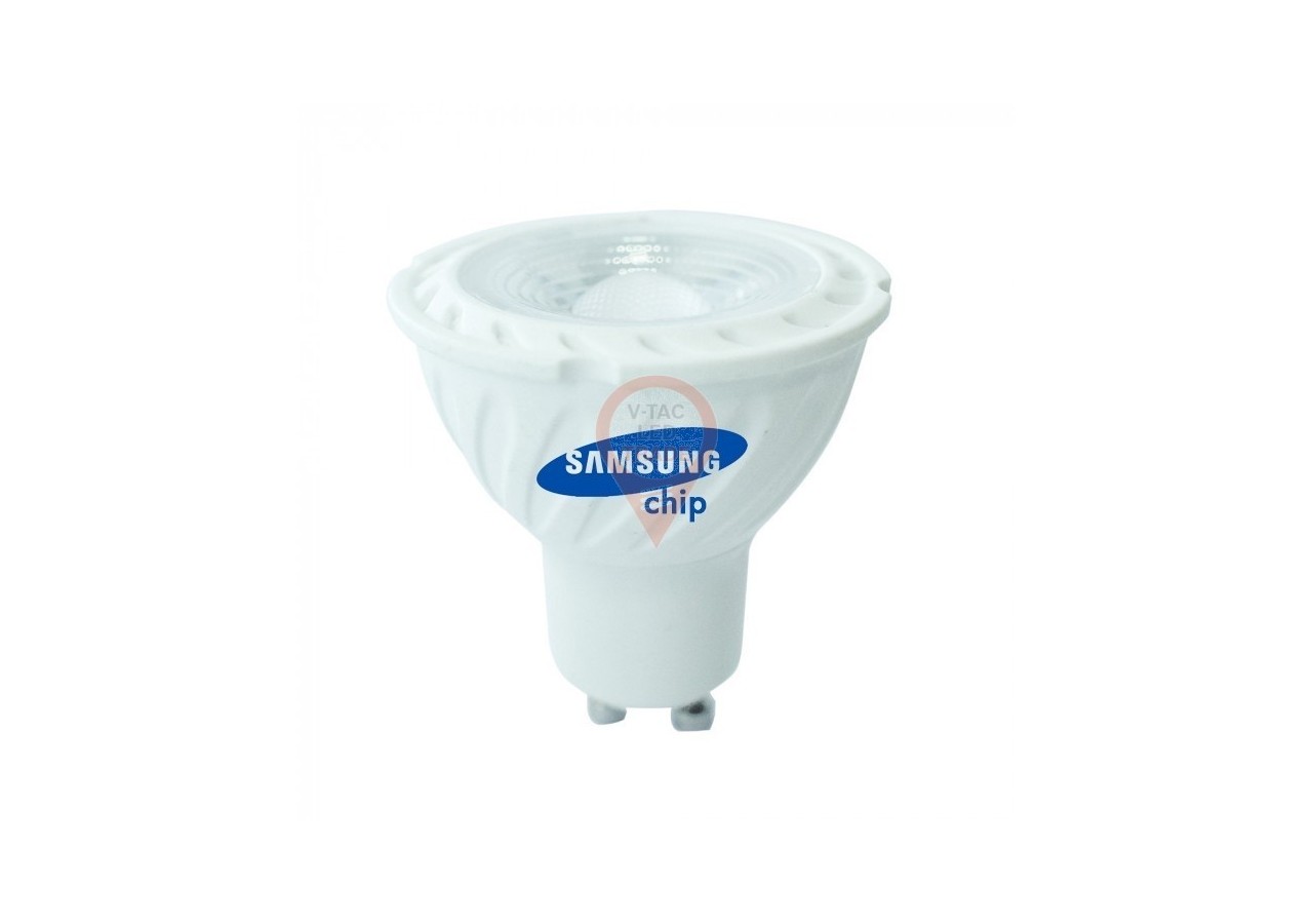 Spot LED SAMSUNG CHIP - GU10 6,5W Ondulation Plastique 38` Gradable 3000K