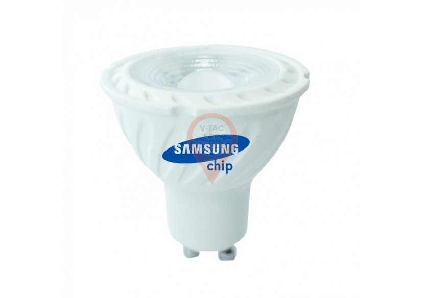 Spot LED SAMSUNG CHIP - GU10 6,5W Ondulation Plastique 38` Gradable 3000K