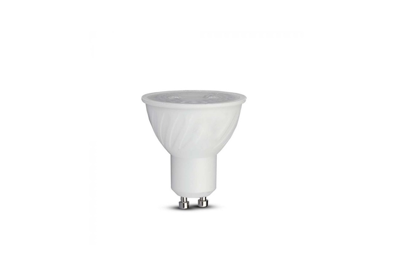 Spot LED SAMSUNG CHIP - GU10 6,5W Ondulation Plastique 38` Gradable 6400K