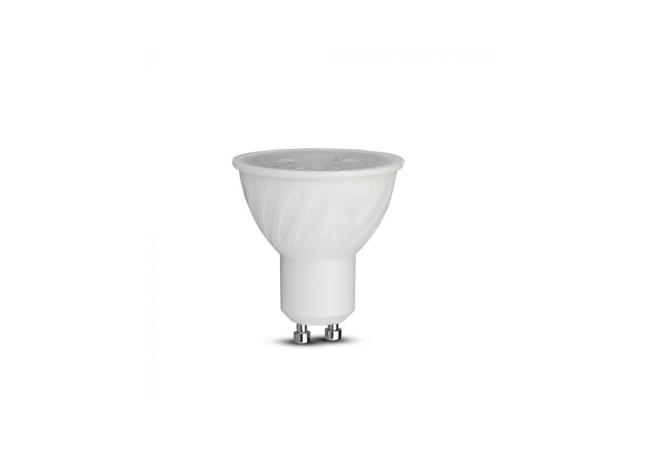Spot LED SAMSUNG CHIP - GU10 6,5W Ondulation Plastique 38` Gradable 4000K
