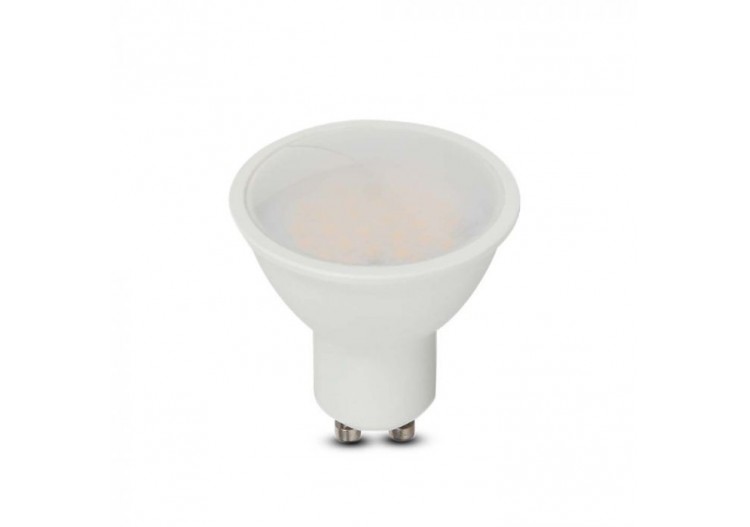 Spot LED SAMSUNG Chip GU10 4,5W Plastique Lisse 110°D 6400K