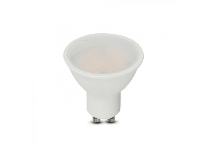 Spot LED SAMSUNG Chip GU10 4,5W Plastique Lisse 110°D 3000K Spot LED SAMSUNG Chip GU10 4,5W Plastique Lisse 110°D 3000K