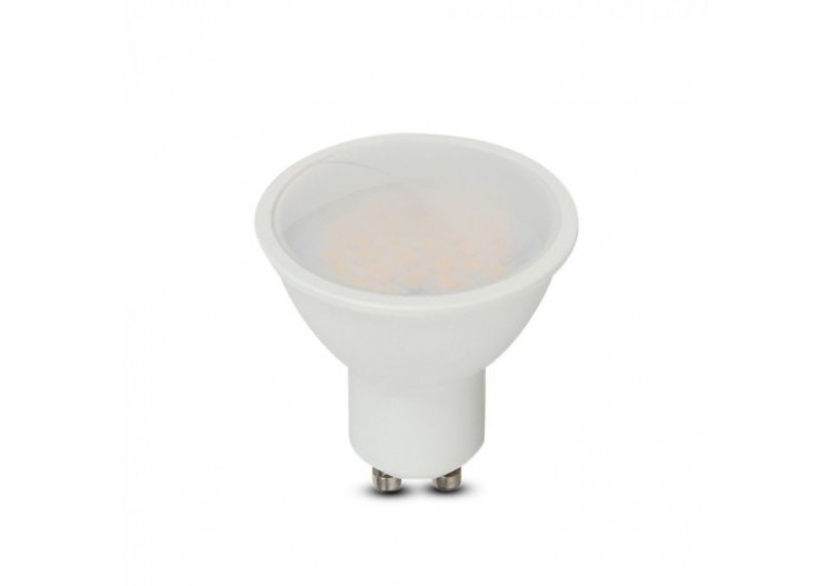 Spot LED SAMSUNG Chip GU10 4,5W Plastique Lisse 110°D 4000K