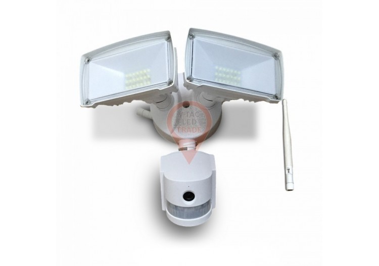 Projecteur LED 18W WiFi Sensor Caméra Blanc
