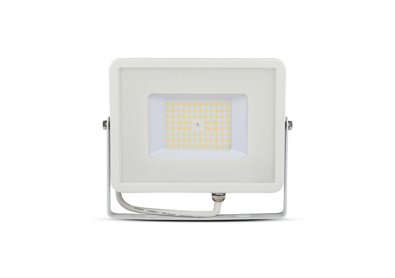 Projecteur LED 50W SMD Puce SAMSUNG Corps Blanc Mince 4000K