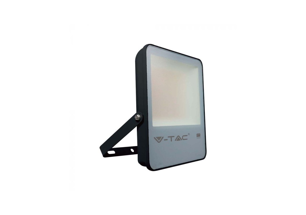 Projecteur LED 50W SMD Puce SAMSUNG Corps Noir 4000K 137 lm/W